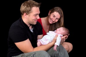 family photo newborn baby